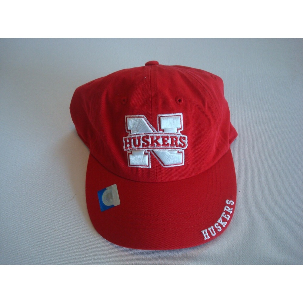 NEBRASKA HUSKERS   SCRIPT‎ STRAPBACK BEACH GOLF HAT CAP VINTAGE K2